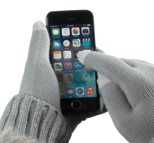 Touch screen handschuhe grau - screen,